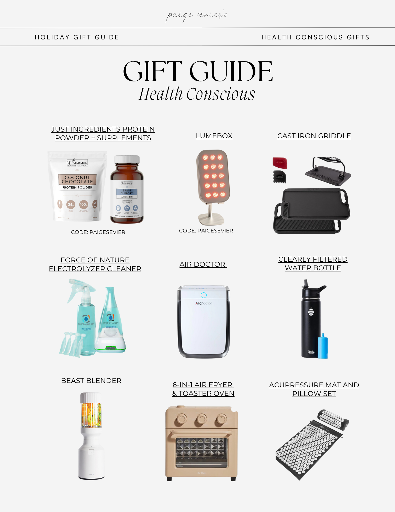 Gifts for the Health Conscious